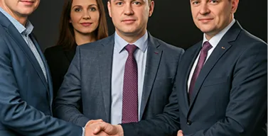 Grupa profesjonalistów podczas spotkania doradczego, skupienie i empatia